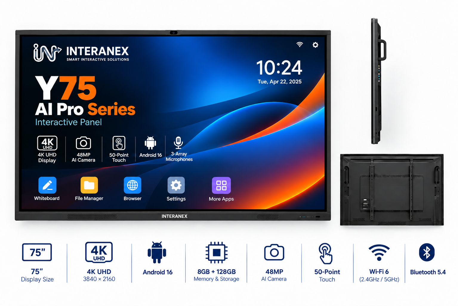 Y75 AI Pro Series 65 Inch Interactive Panel